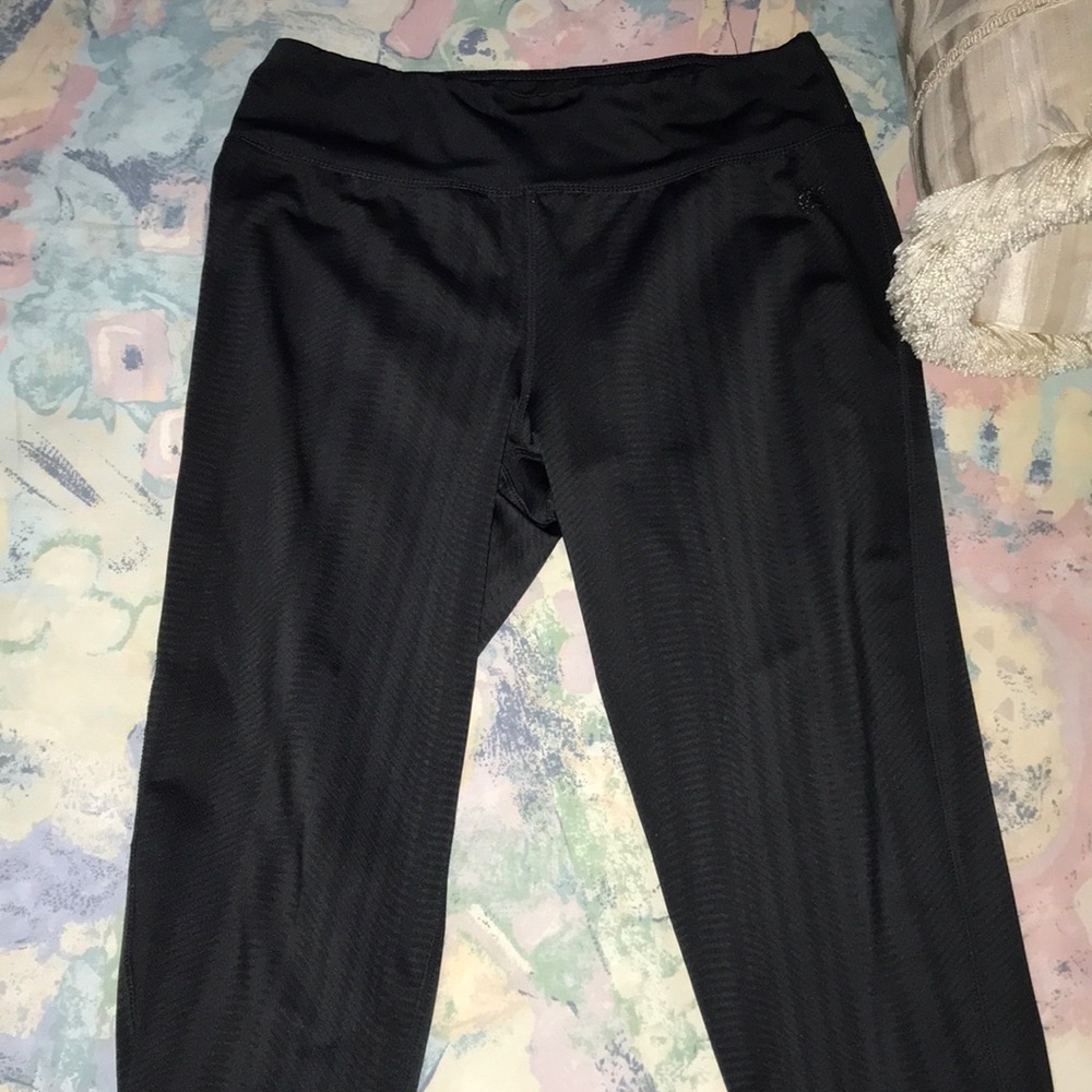 Grey athletic capris